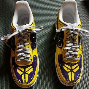 Mens Nike Air Custom painted Kobe Bryant Sneakers